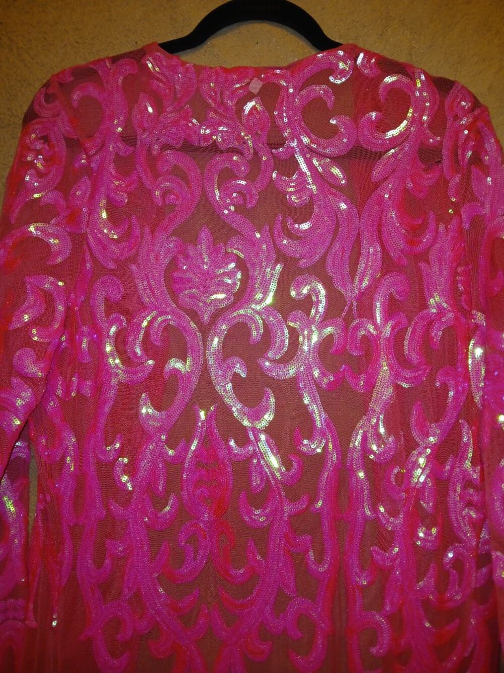 Pink sequin duster - Picture 6 of 7